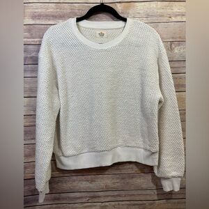 Marine Layer Cream Textured Knit Women's Sweater